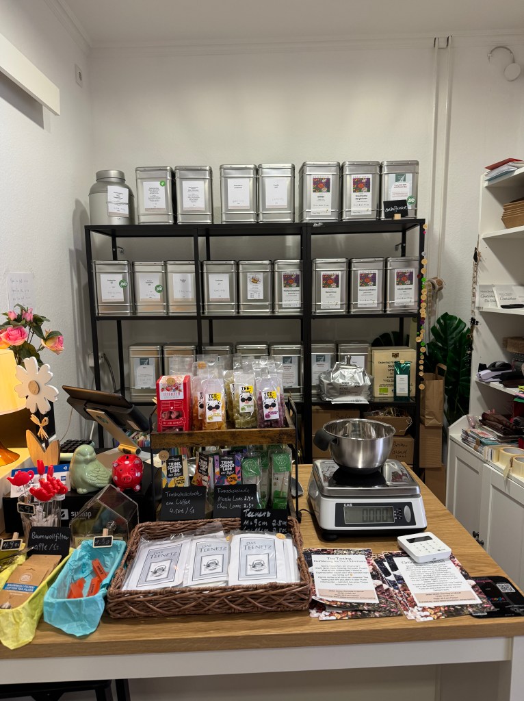 tea shop front counter